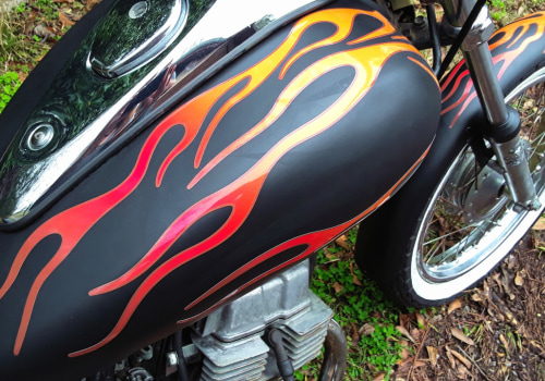 Paint jobs and decals for steel motorcycles